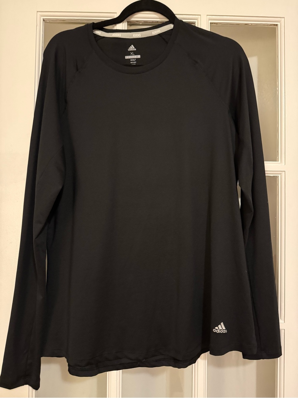 adidas Women’s Long-Sleeve Black Performance Crew Tee
